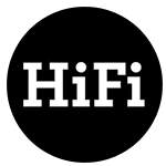 Het logo van Hi-Fi Klubben