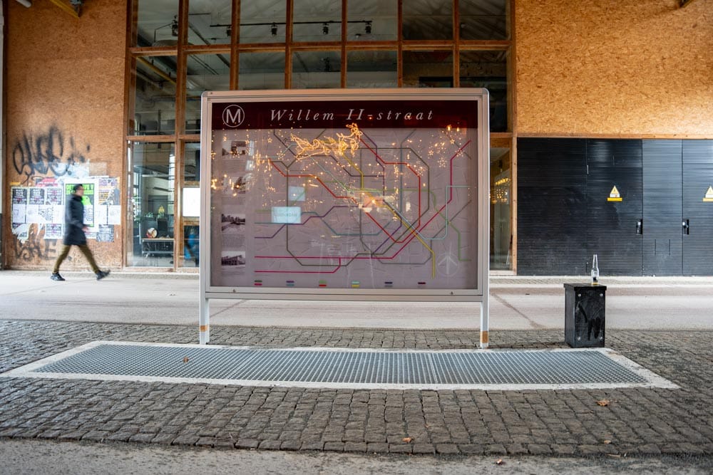 Kunstwerk Metroality Tilburg Willem II Passage van Marry Overtoom
