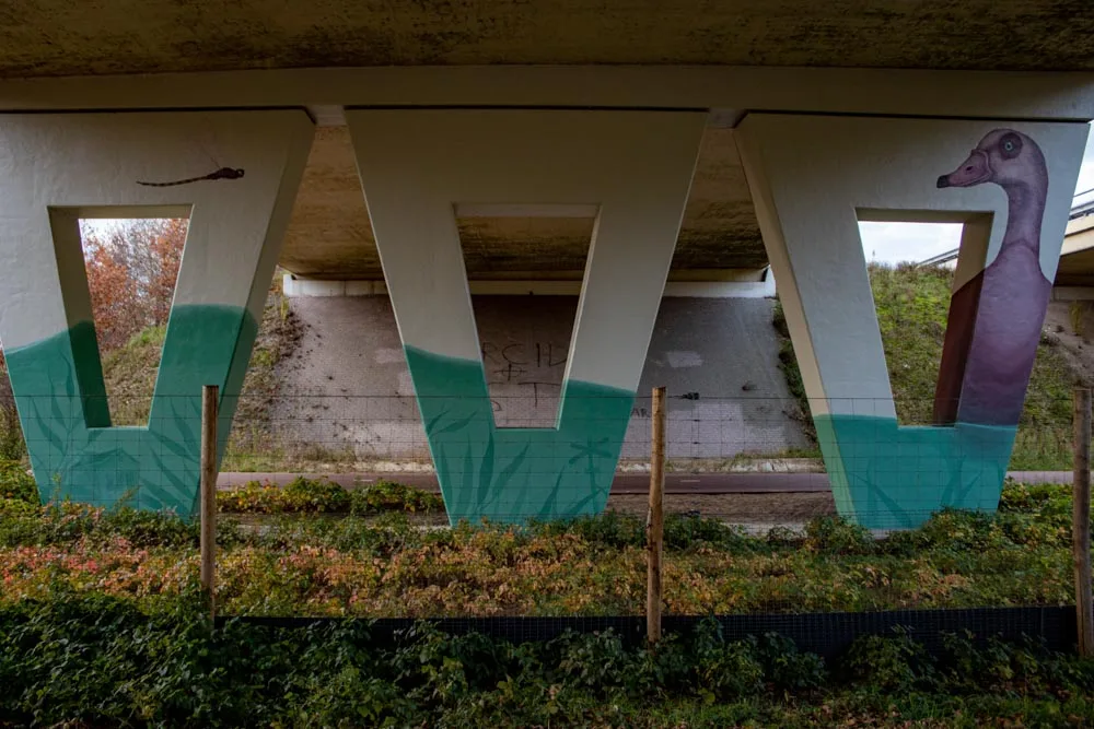 Muurschildering Viaduct Bels Lijntje
