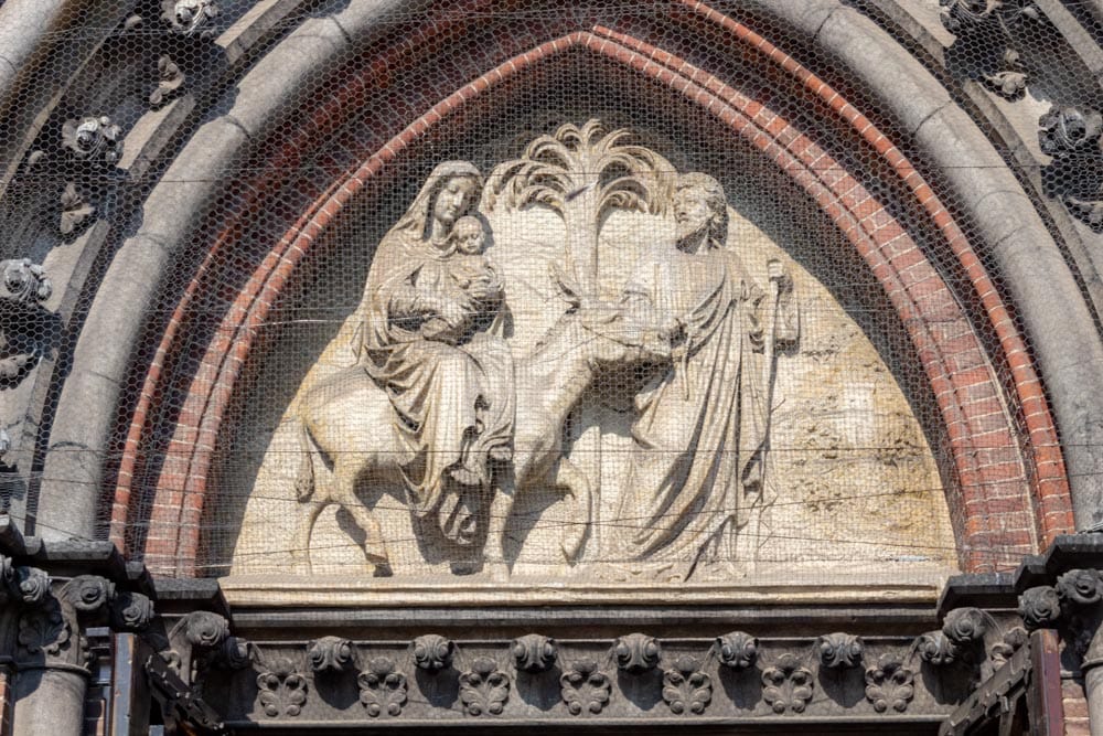 Relief De vlucht naar Egypte van Petrus van Tielraden