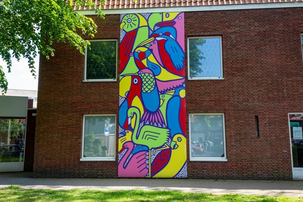 Streetart Birds van Joep van Gassel in Tilburg