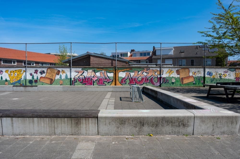 Muurschildering Pastoor Schutjesstraat in Tilburg