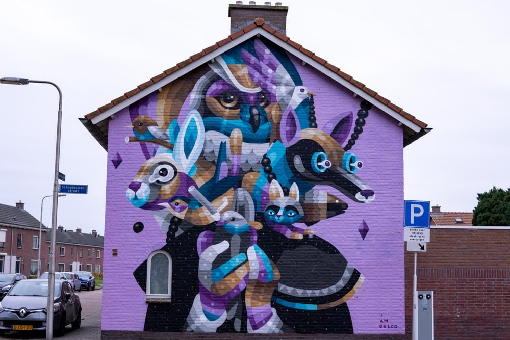 Muurschildering Dierenrijk