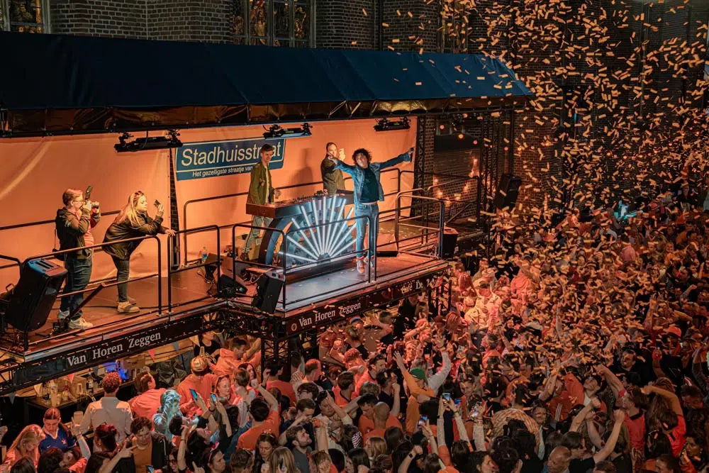Koningsnacht / dag in de Stadhuisstraat Tilburg 2026