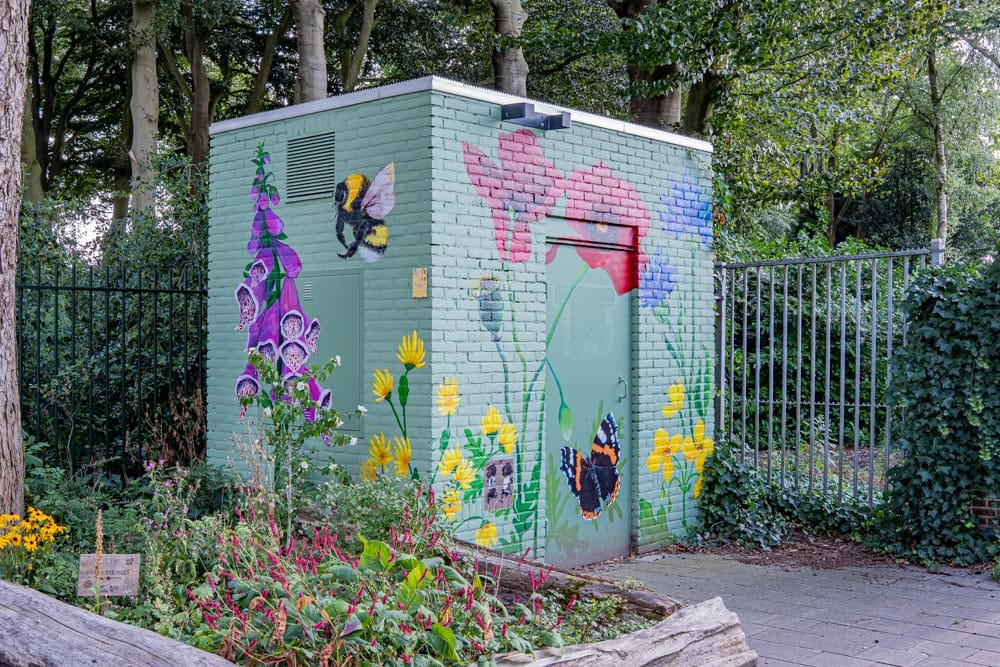 Muurschildering Mattheusbos Capucijnenstraat
