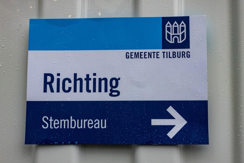 Stembureau in Tilburg