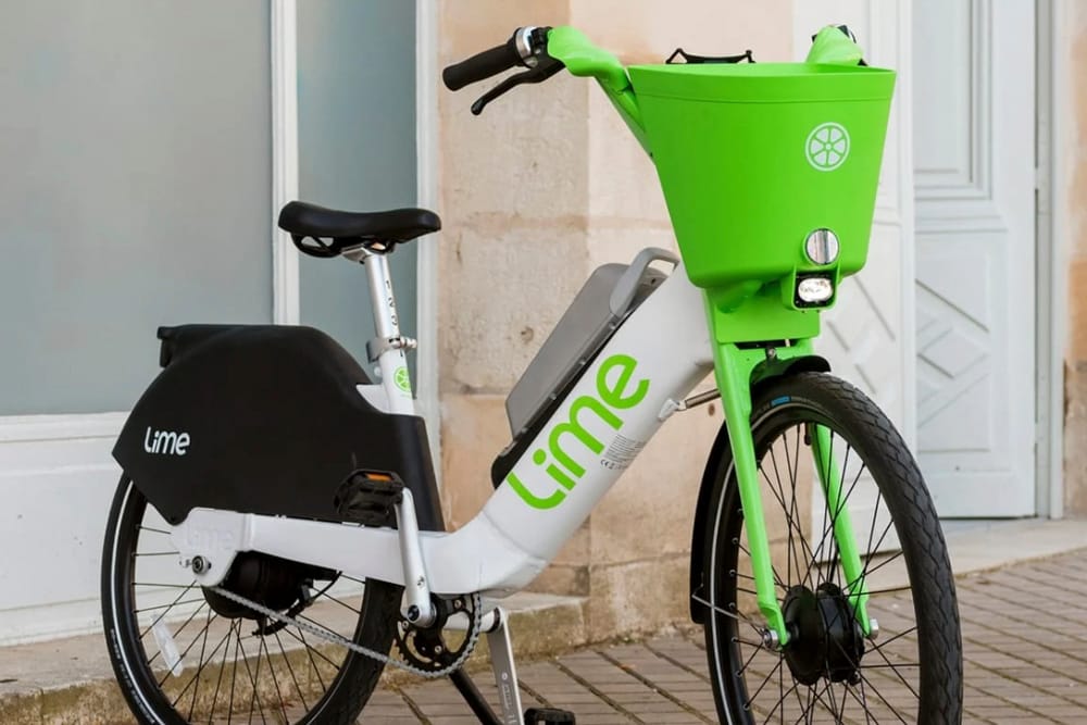 Een Lime fiets