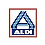 Het logo van Aldi