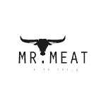Het logo van Mr. Meat
