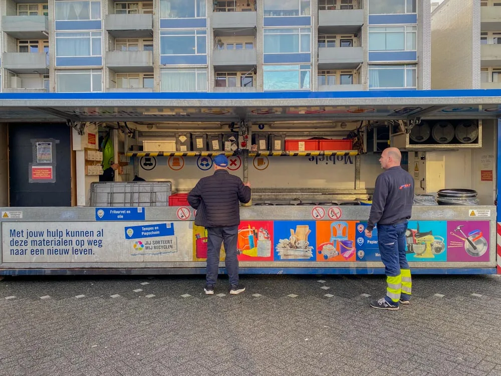 De Mobiele Recyclestraat Winkelcentrum Westermarkt