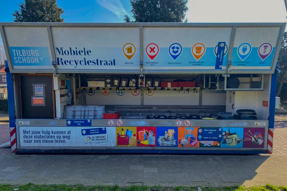 De Mobiele Recyclestraat in de Houtvesterijstraat in Tilburg – 25 november 2026