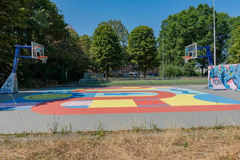 Vloerschildering Krajicek Playground Generaal Smutslaan
