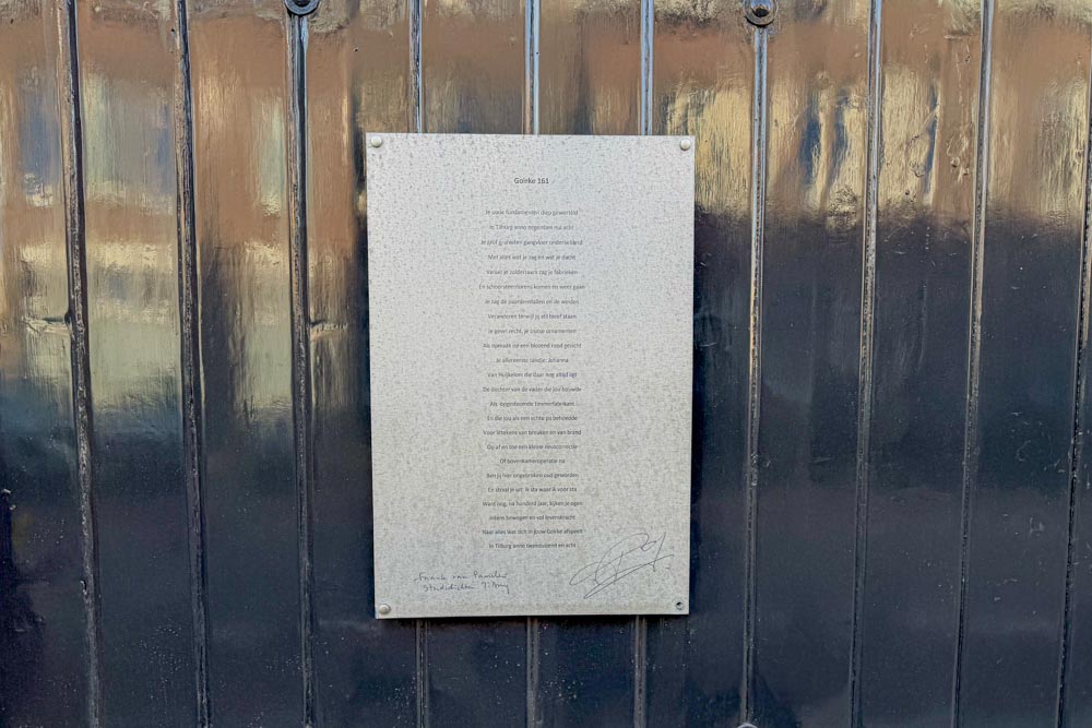 Plekgedicht Goirke 161