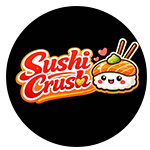 Het logo van Sushi Crush