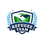 Het logo van de Refugee Team